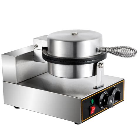 VEVOR Commercial Ice Cream Cone Waffle Maker Machine, 110V Electric ...