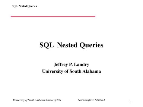 Image result for Nested SQL Statement