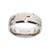 Buy Silver Tone Titanium Tread Pattern Band Ring at INOX Jewelry - INOX ...