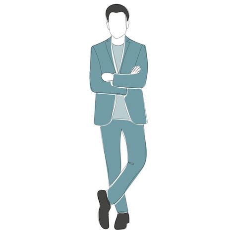 Sketch man, guy, vector, isolated | Vetor Premium