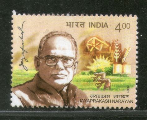 India 2001 Jayaprakash Narayan Phila-1859 MNH | Phil India Stamps
