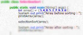 Image result for Selection Sort Pseudocode Java
