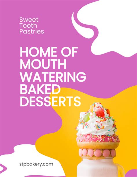 Free Dessert Bakery Flyer Template to Edit Online