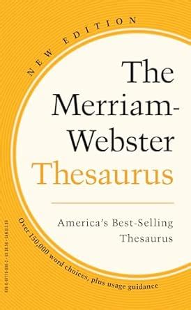 Buy The Merriam-Webster Thesaurus Book Online at Low Prices in India ...