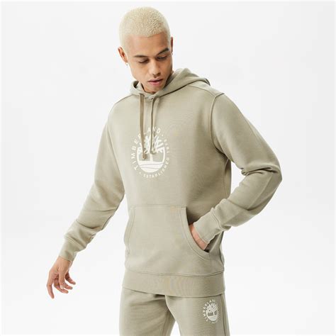 Timberland Refibra Hooded Sweat Erkek Bej Sweatshirt | House of SuperStep