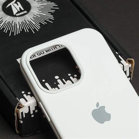 White Original Silicone case for Apple iphone 15 Pro Max – The Hatke