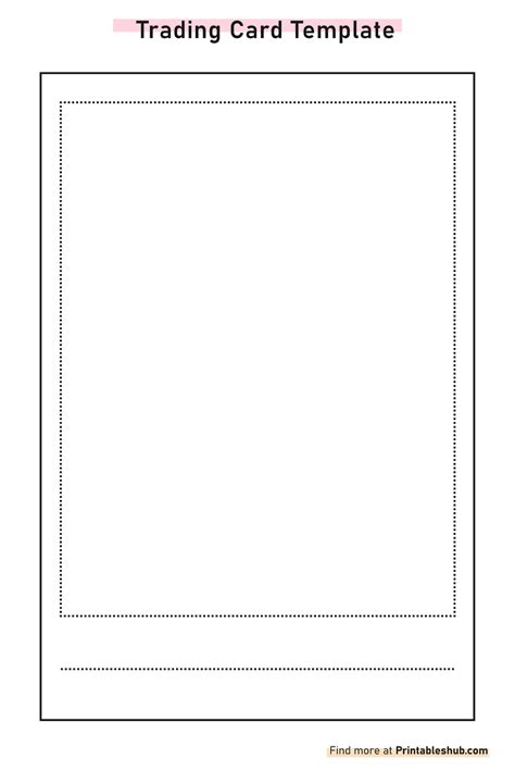 Free Printable Blank Trading Card Templates [PDF Included] - Printables Hub