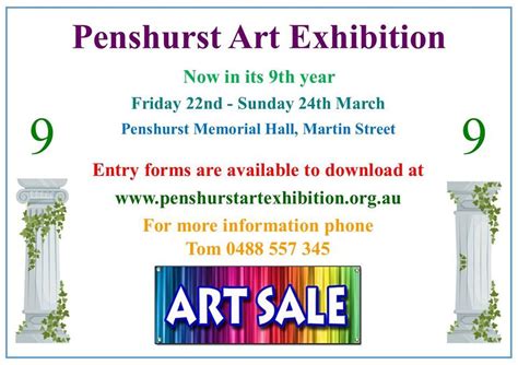 Penshurst Art Exhibition , 21 Martin Street, Penshurst, VIC, Australia ...