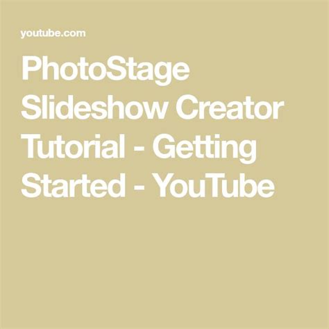 PhotoStage Slideshow Tutorial 的图像结果