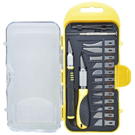 18PCS Hobby Knife Set for Engraving Craft Hobby Carving DIY Art Works ...