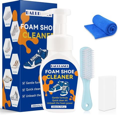 Amazon.com: Balldanlu White Shoe Cleaner Kit, 6.76 Oz Sneaker Cleaner ...