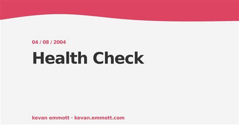 Image result for Health Check Type