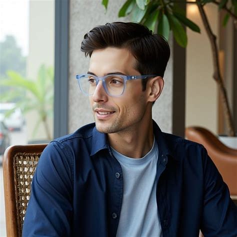 Buy Blue Sky Full Rim Square Air Essentials LA E15417-W C7 Eyeglasses ...