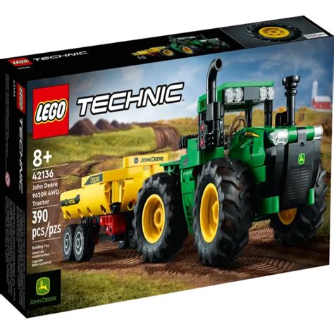 Lego 42136 Technic John Deere 9620R 4WD Tractor - 390 Pieces — Toycra
