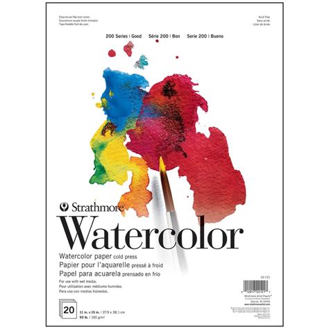 Strathmore 200 Series Watercolor 15-Sheet Pad 11x15"