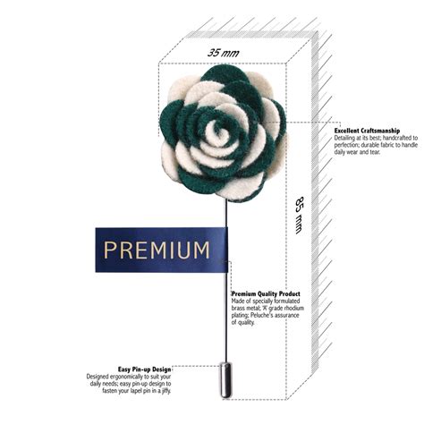 Buy Melodious Whirlpool White And Green Brooch Online |Buy Lapel Pin ...