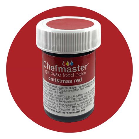 Chefmaster Christmas Red Food Color Gel | Country Kitchen
