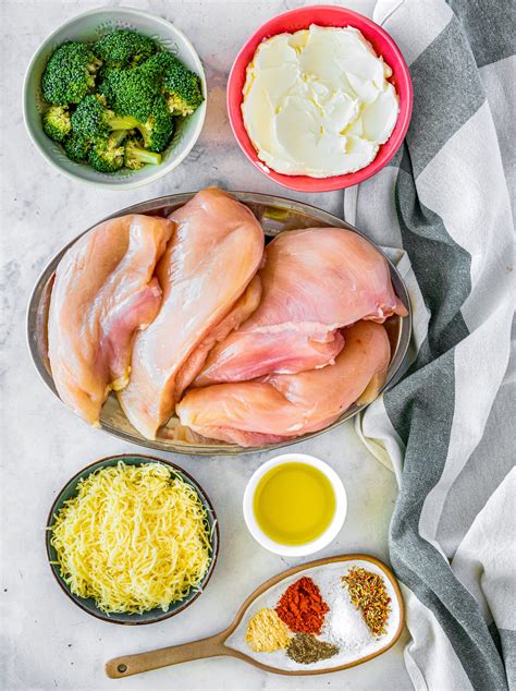 Cheesy Broccoli Stuffed Chicken Breasts - CheekyKitchen