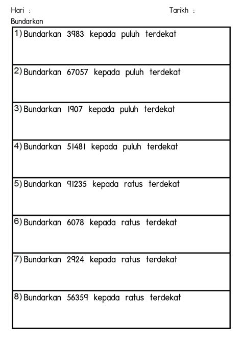 Latihan Matematik Tahun 4 Tajuk Nombor dan Operasi (Part 4) - Cikgu ...