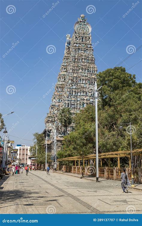 Hindu Meenakshi Amman Temple a Historic Hindu Temple Located in Madurai City in Tamil Nadu in ...