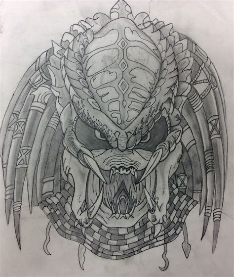 Image result for Predator Drawing Tutorial