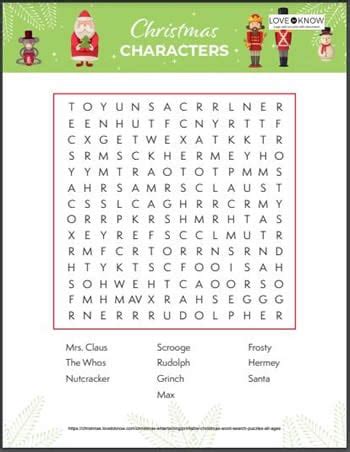 Free Printable Christmas Word Search Examples To Make Your Holiday Mor
