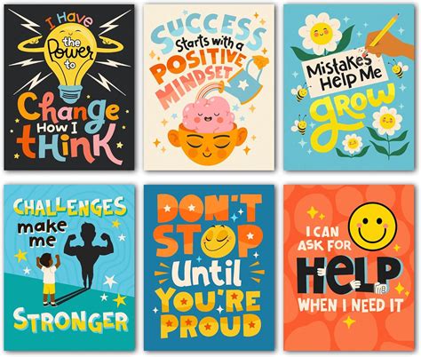 HoneyKICK Growth Mindset Posters for Elementary, Liberia | Ubuy