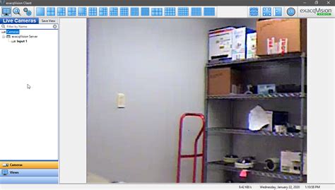 exacqVision User Setup 的图像结果
