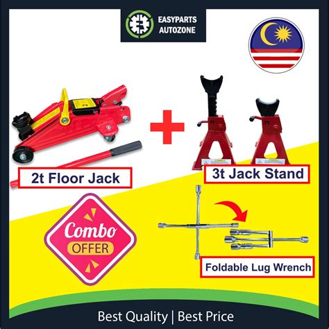 Autozone 2 Ton Hydraulic Floor Jack Jack Stand Foldable Wrench Lug ...