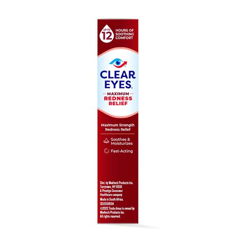 Buy Clear Eyes Maximum Redness Eye Relief Lubricant Eye Drops, 1 fl oz ...