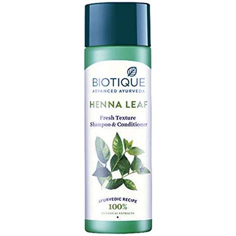 Biotique Henna Leaf Fresh Texture Shampoo & Conditioner, 120 ml Price ...