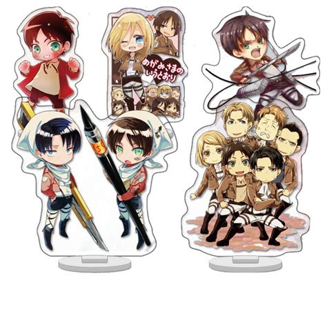 Buy 10pcs Attack on Titan Standing Figure Anime Acrylic Stand Figure ...