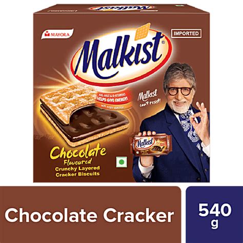 Buy Malkist Chocolate Flavoured Cracker Biscuits - Single Online at ...