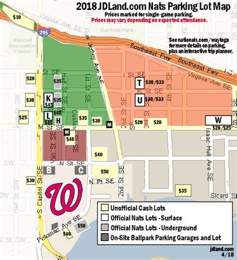 Parking Lots Near Nationals Park - JDLand.com