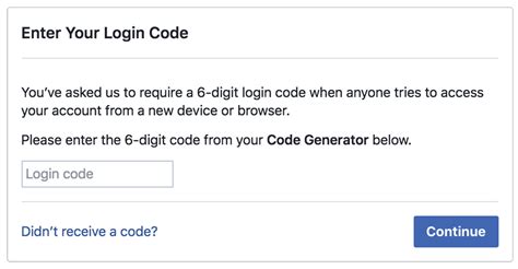 Where to Input Facebook Security Code 的图像结果