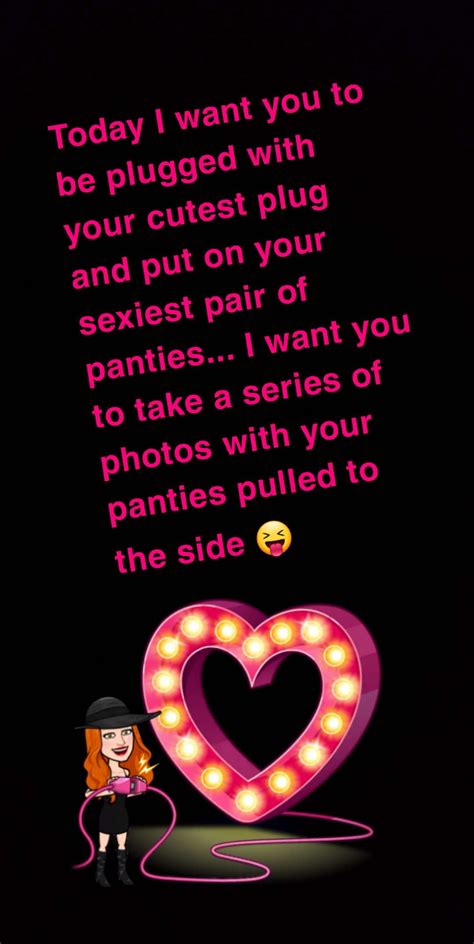 HERE'S A FREE SISSY TASK! I assign tasks like this to my sissies DAILY! Message me and ask how ...