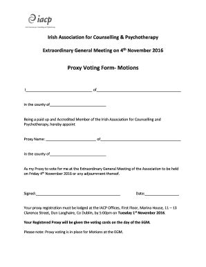 Example Proxy Voting Form 的图像结果