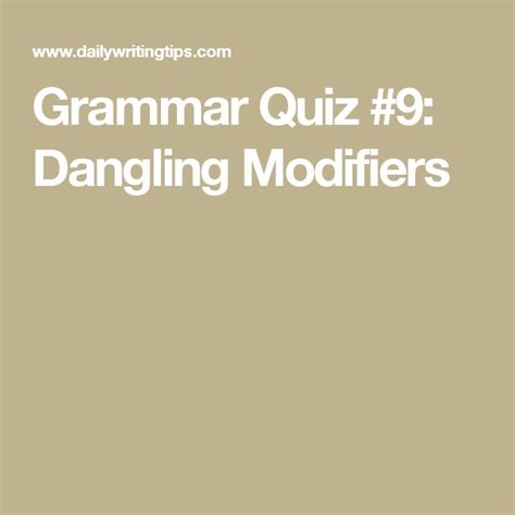Image result for Modifiers Grammar Quiz