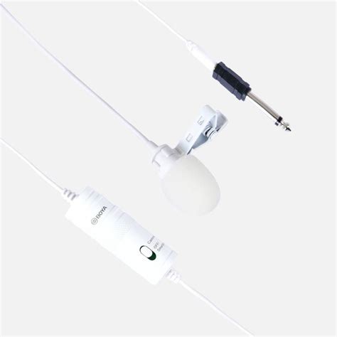 BOYA By-m1 3.5mm Electret Condenser Microphone with 1/4" Adapter for ...