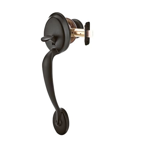 Schlage Plymouth Matte Black Entry Door Handleset Knob FE285 G PLY 622 ...