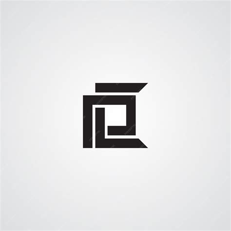 Premium Vector | Abstract letter cp pc c p logo design vector template element
