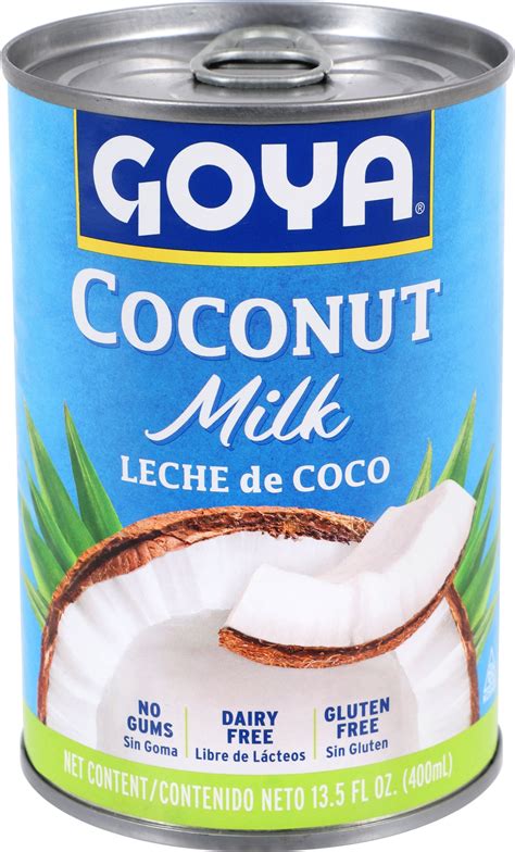 GOYA Unsweetened Coconut Milk 13.5 Oz, No Gums or Stabilizers, Gluten ...