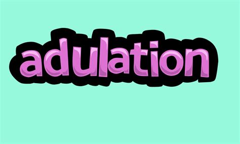 ADULATION writing vector design on a blue background 11788197 Vector ...