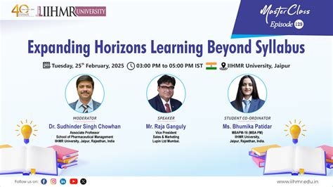 Master Class Episode Series | IIHMR University
