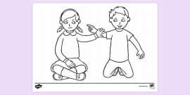 Girl Scout Colouring Activity Sheet (teacher made) - Twinkl