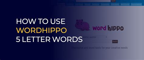 How to Use WordHippo 5 Letter Words to Win Wordle and More