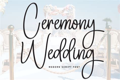 Ceremony Wedding Font by andikastudio · Creative Fabrica