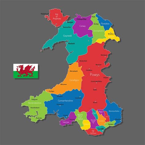 Wales map Vectors - Download Free High-Quality Vectors from Freepik ...