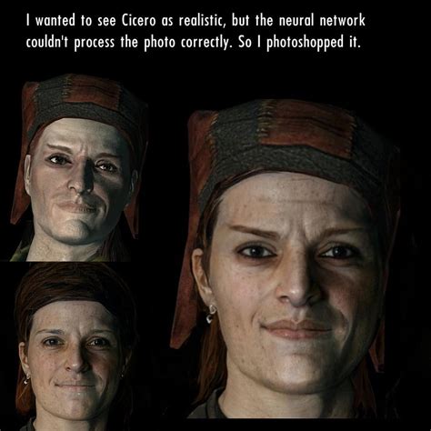 I wanted to see Cicero as realistic : r/skyrim