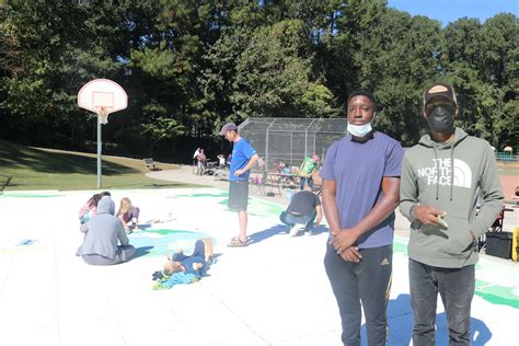 Students Paint Mural at Sarah Smith Elementary School - Park Pride